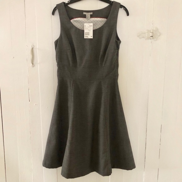 H&M Dresses & Skirts - H&M gray fully lined dress 6 sleeveless